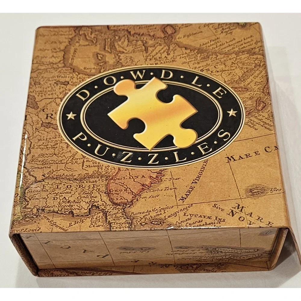 Dowdle National Parks Puzzle in Box Folk Art USA Map Jigsaw Puzzle Complete‎